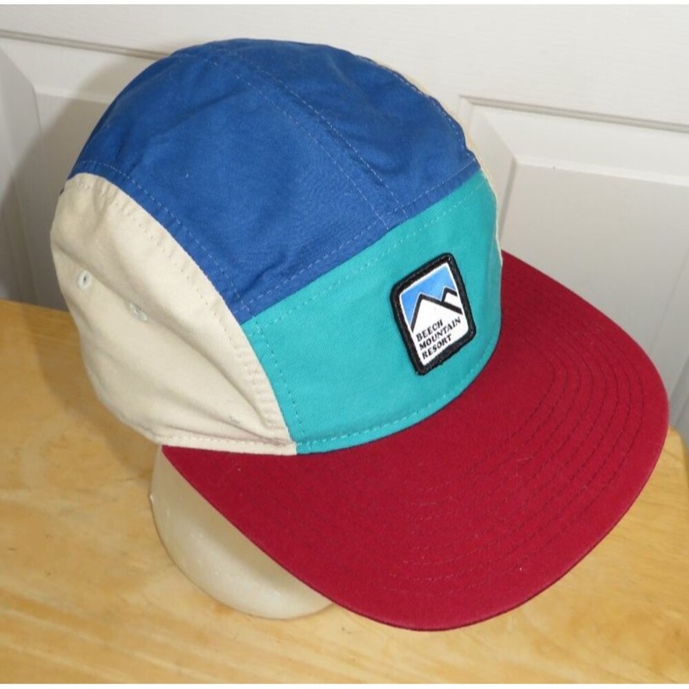 Beech Mountain Resort Retro 5-Panel Colorblock Camp Hat Adult O/S Adjustable